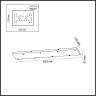 База ODEON LIGHT BASE L-VISION ODL24 317 7X для линии SCROW, SHINY82х15см металл, белый 5058/WH