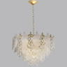 Люстра ODEON LIGHT TEARS HALL ODL24 511 E14 19*40W металл хрусталь стекло, золото прозрачный 5049/19