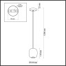 Подвесной светильник ODEON LIGHT OVALI 5053/1A