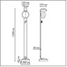 Торшер ODEON LIGHT LUMA 5434/1FA
